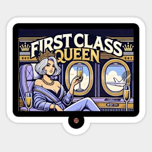 FirstClassQueen cheers Sticker